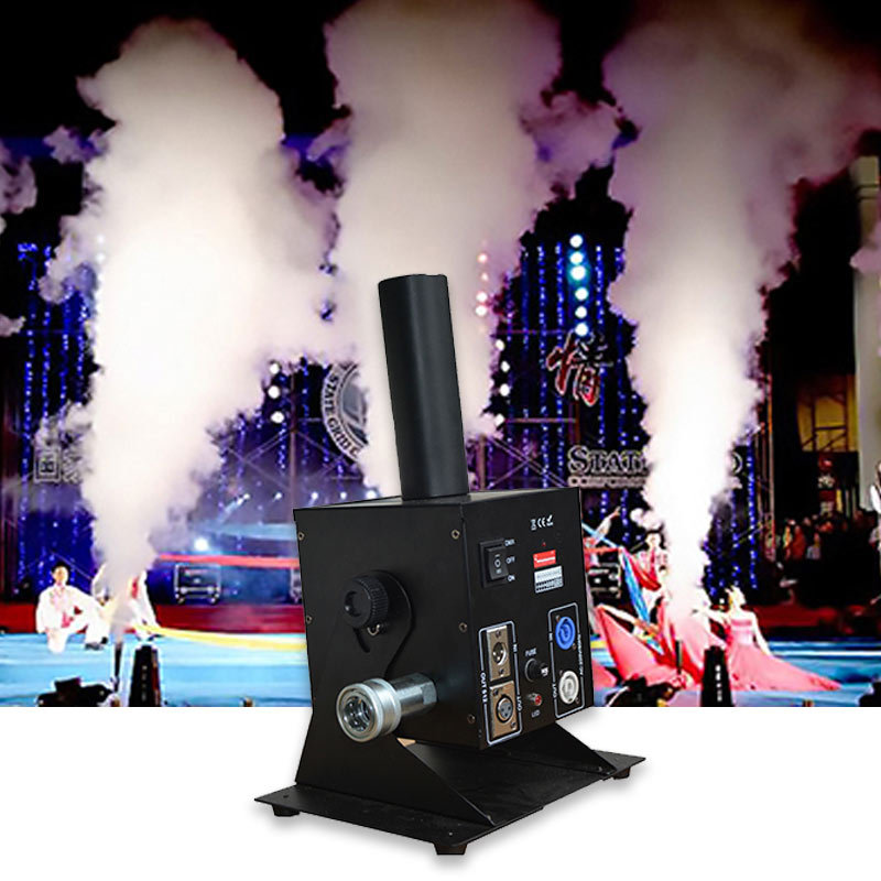 Angle Adjustable Nightclub Cannon Jet Machine Co2 Spraying with LCD Display DMX Control for Disco Show Club Stage Party