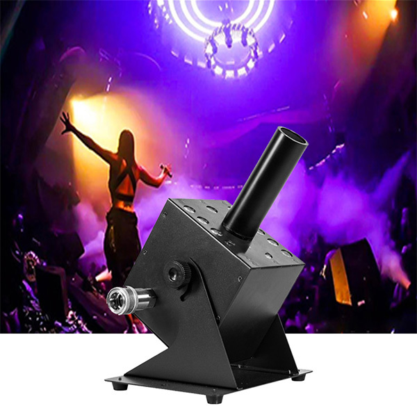 CO2 Cannon Cyro Effects LED CO2 Jet Machine 12X3w Angle Adjustable Co2 Blaster with Free 6m Hose Co2 Spray for Nightclub