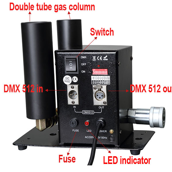 Co2 Jet Machine DMX512 Control Double Nozzle Digital Co2 Jet Cannon Co2 cyro Strong Smoke Effect for Stage Party Show