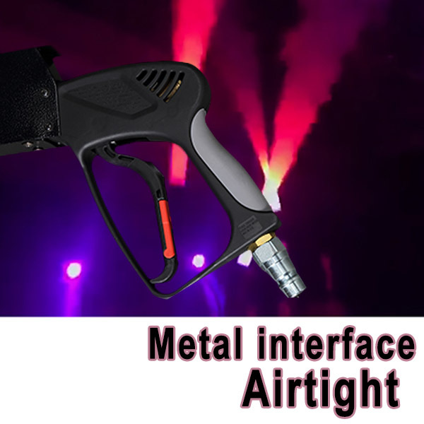 LED CO2 Gun for dj fogger CO2 Jet machine with rgb color changing handhold led co2 launcher flashlight