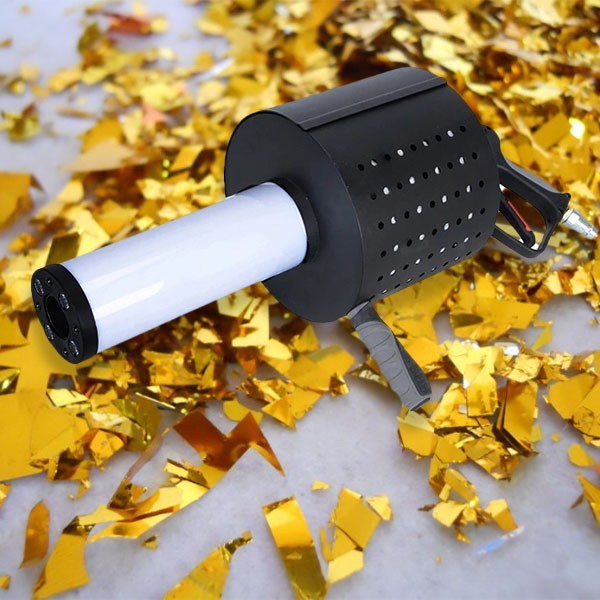 LED CO2 JET Party Confetti Gun 7 colors CO2 Confetti Launcher Cannon FX Stage Confetti Streamer Machine Wedding Confetti paper