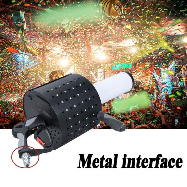 LED CO2 JET Party Confetti Gun 7 colors CO2 Confetti Launcher Cannon FX Stage Confetti Streamer Machine Wedding Confetti paper