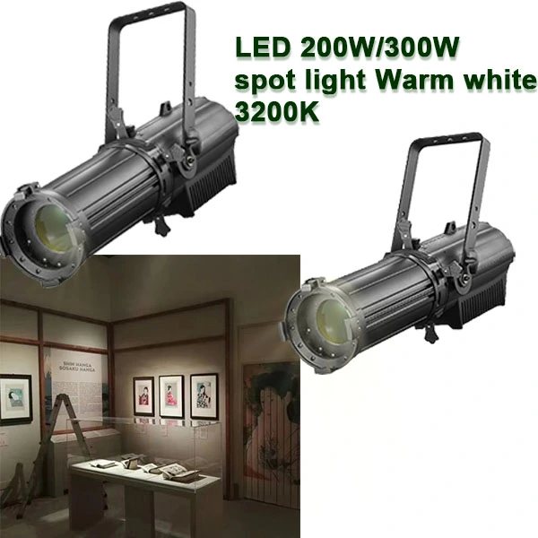 200W die casting aluminum manual zoom led profile spot light