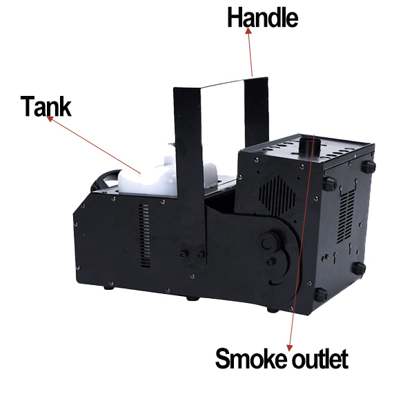 1500w DMX LED multi-angle fog machine
