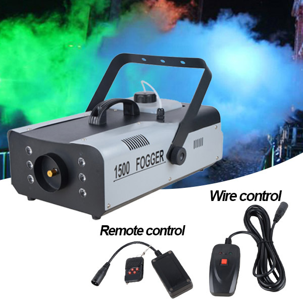 1500W LED Fog Machine Smoke Machine Wireless Controller Stage Effect Products Lighting DJ Equipment