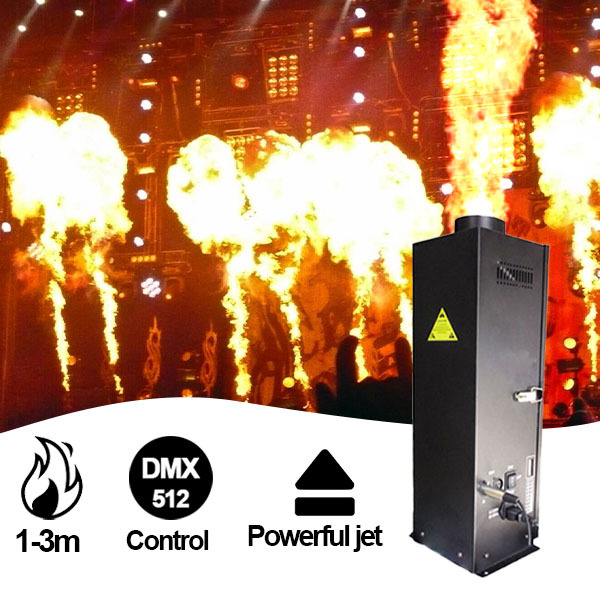 200W Four Corner stage flame machine Spray Fire Machine Dmx Flame Projectors Stage Equipment DMX Fire Machine