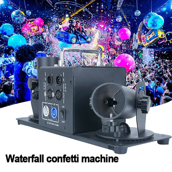 Battery Confetti Machine 2 Shot Confetti blaster dmx wireless control streamer cannon with 5 pin