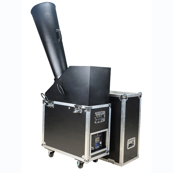 super DMX confetti machine Cast aluminum flightcase packing rainbow paper confetti shooter for wedding decoration