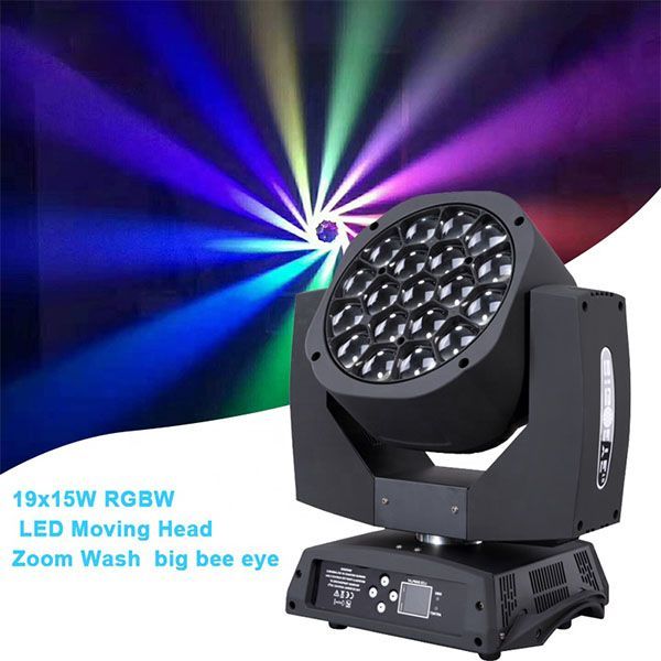 19x15w big bee eye zoom wash moving head light