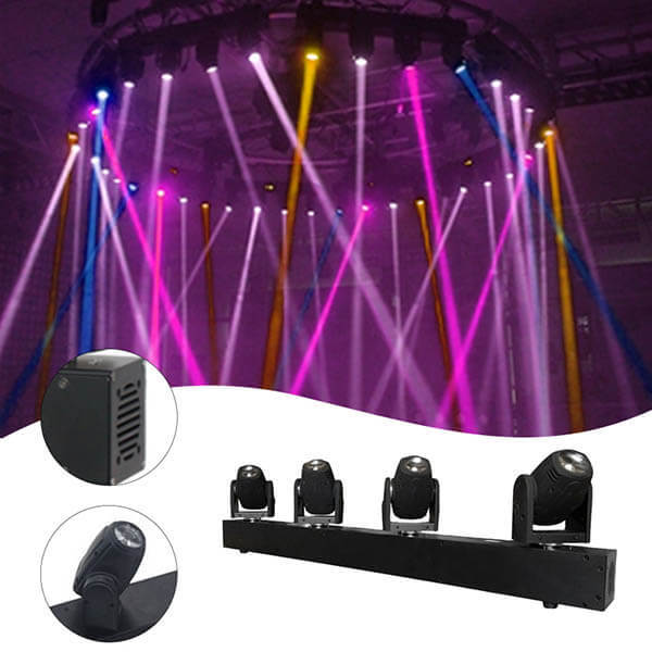 4X10W rgbw 4in1 led 4 heads dmx Sharp  Beam Bar Moving Head Lights