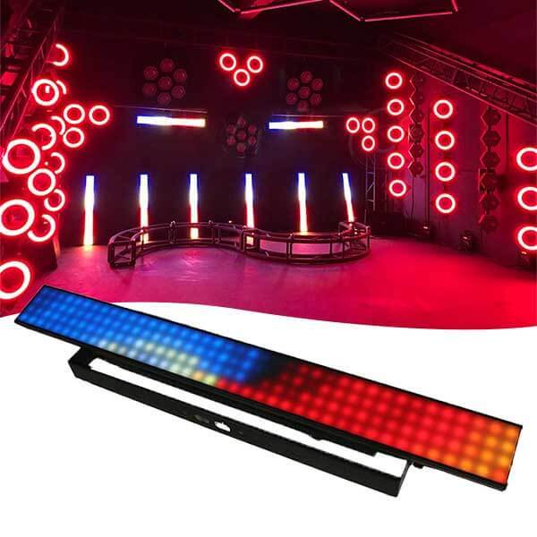 led pixel bar light 160x0.4W rgb 3in1  1meter filter black retro light