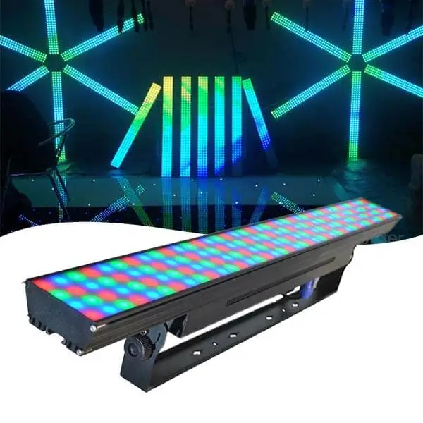 led pixel bar light 160x0.4W rgb 3in1  1meter filter black retro light