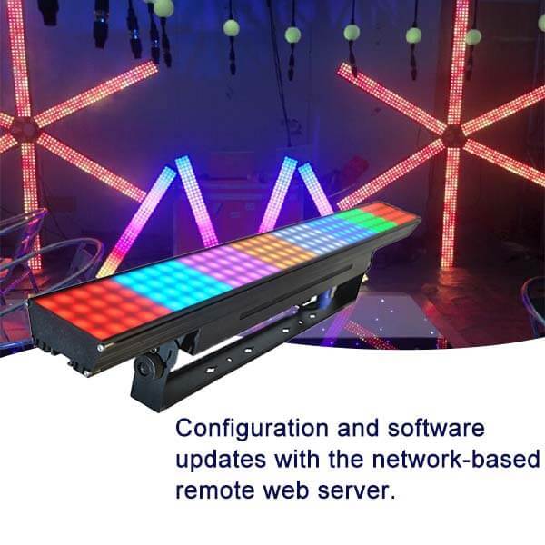 led pixel bar light 160x0.4W rgb 3in1  1meter filter black retro light