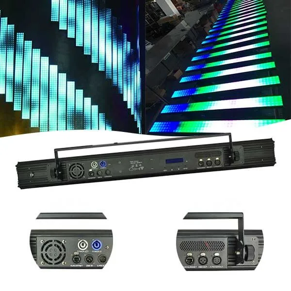 led pixel bar light 160x0.4W rgb 3in1  1meter filter black retro light