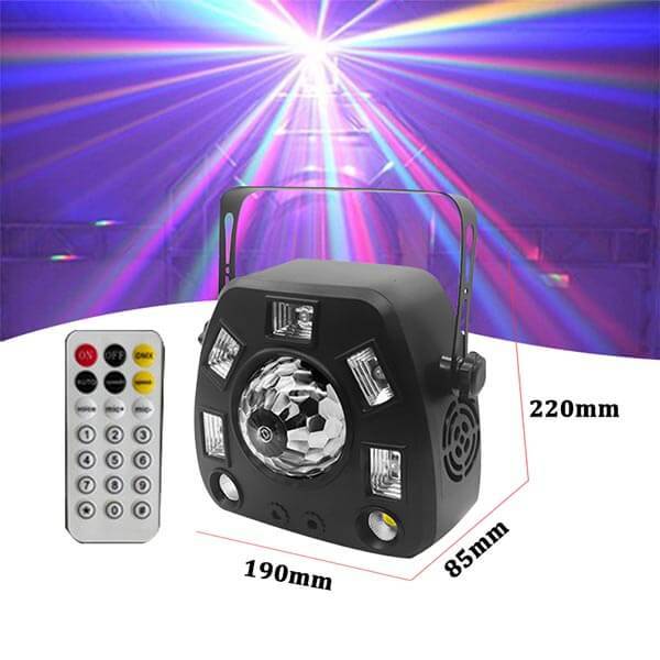 magic ball strobe laser 4in1 dmx512 stage lights remote party lights