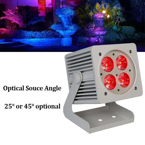 4*18W rgbwauv ip65 waterproof outdoor dmx wireless battery wifi control parlight