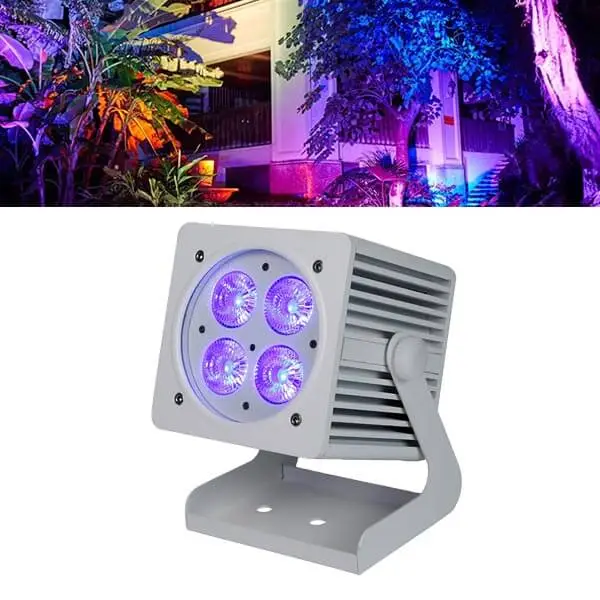 4*18W rgbwauv ip65 waterproof outdoor dmx wireless battery wifi control parlight