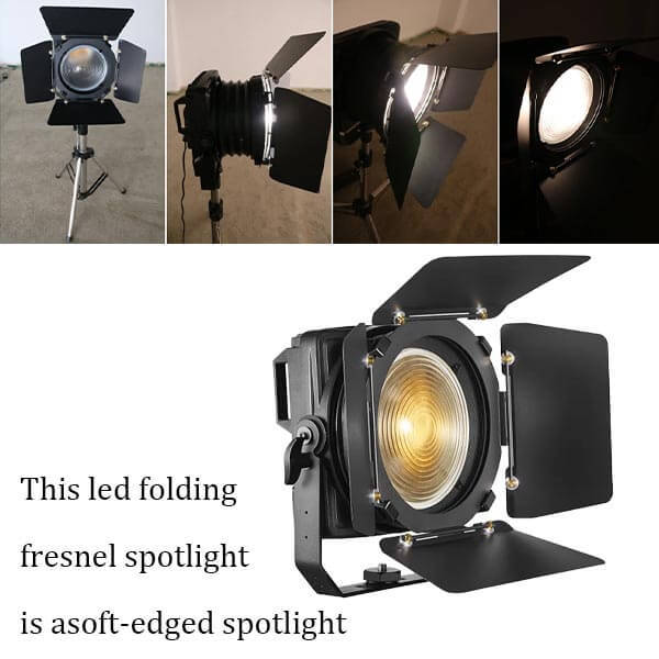 200W waterproof folding led fresnel spotlight