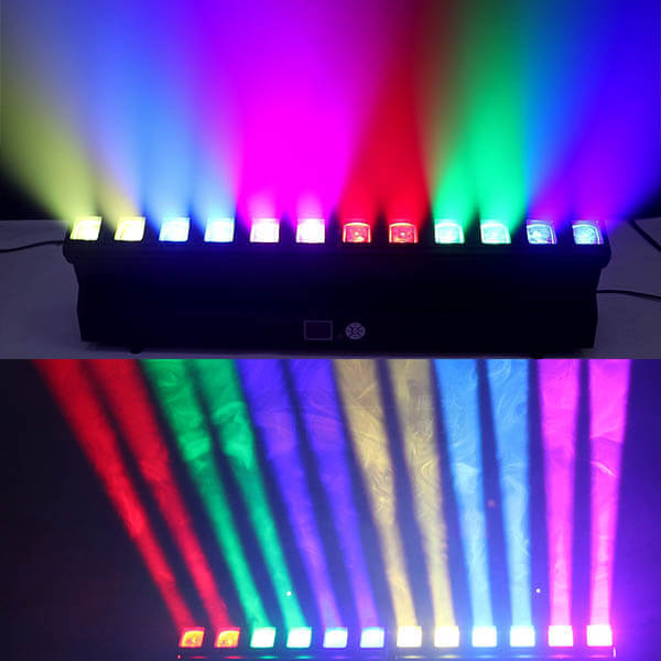 12x40w rgbw 4in1 led zoom pixel moving beam bar