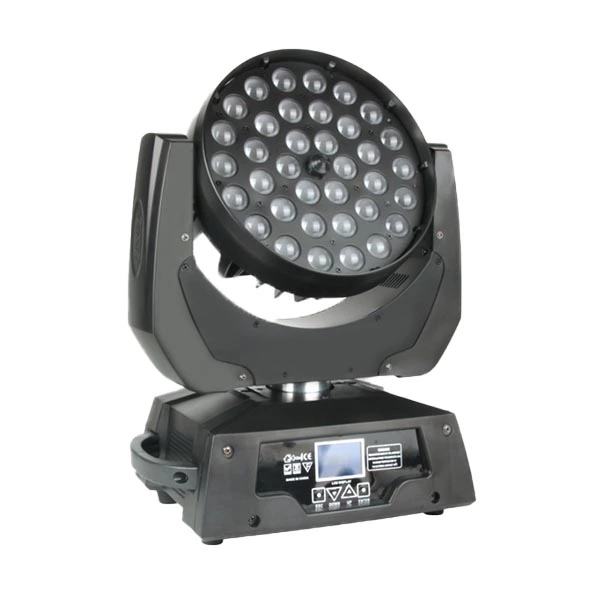 36pcs *12W rgbwa 5in1 led moving head zoom wash light