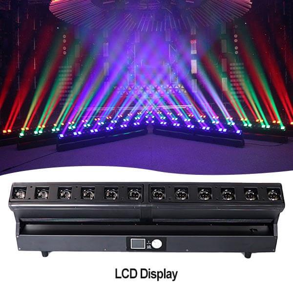 12x40w rgbw 4in1 led zoom pixel moving beam bar