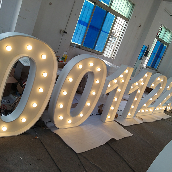 standing giant love letter 3D marquee letter sign