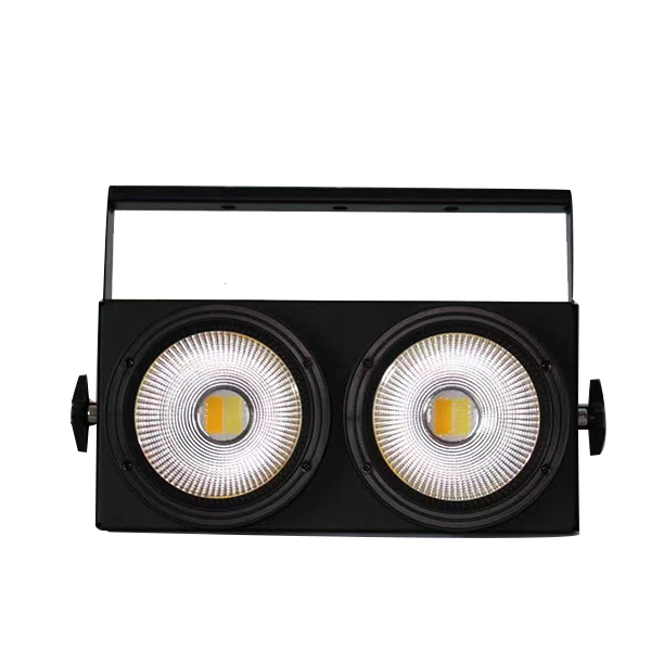 2PCs 100w warm white cob led blinder Pars 2 eyes audience blinder light