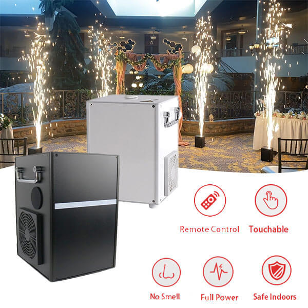 Free Shipping sparkular machine 650W black or white cold sparklers machine