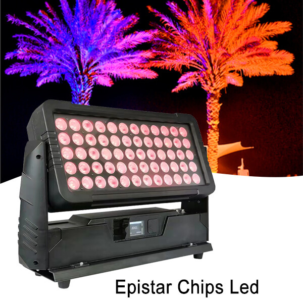 60x10w RGBW LED city color