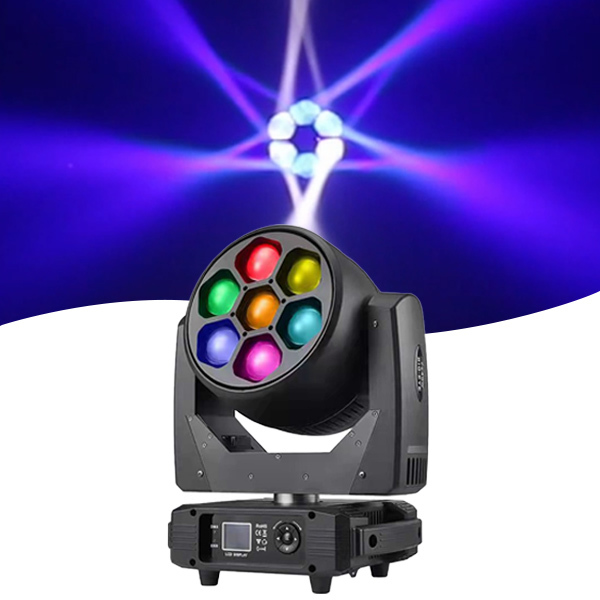 7x40w Bee Eyes  Led Moving Head Light  DMX 512 with Zoom CTO