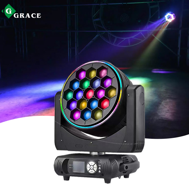 19x40w bee eye zoom beam wash led moving head