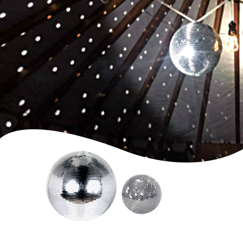 Professional Disco Mirror Ball Night Club Wedding Rotating Mirror Disco Ball