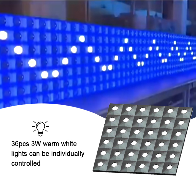 36*3W 2in1 LED Matrix Light with Background LEDs New technology stage lighting