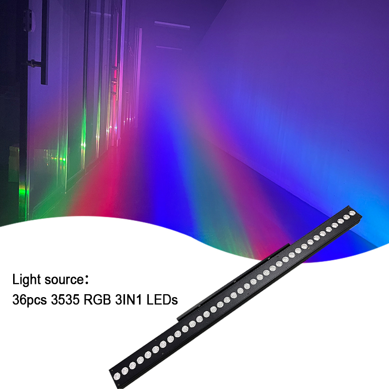 150W 36pcs 3in1 led wash wall bar lighting beam wash bar stage