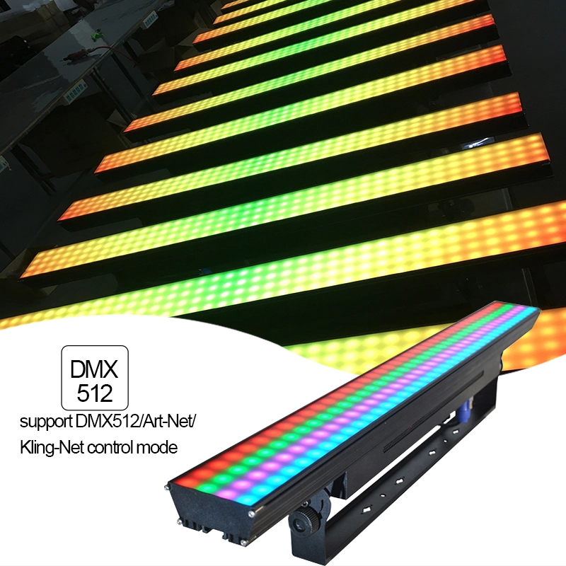 led pixel bar light 160x0.4W rgb 3in1  1meter filter black retro light