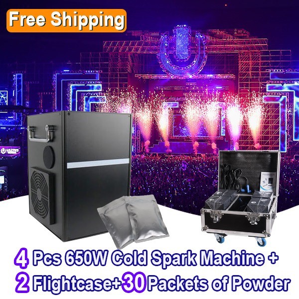 Free Shipping sparkular machine 650W black or white cold sparklers machine