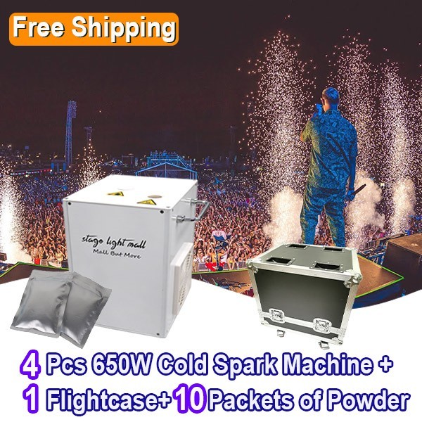 Free Shipping sparkular machine 650W black or white cold sparklers machine
