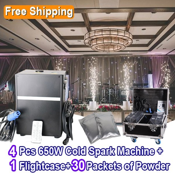 Free Shipping sparkular machine 650W black or white cold sparklers machine