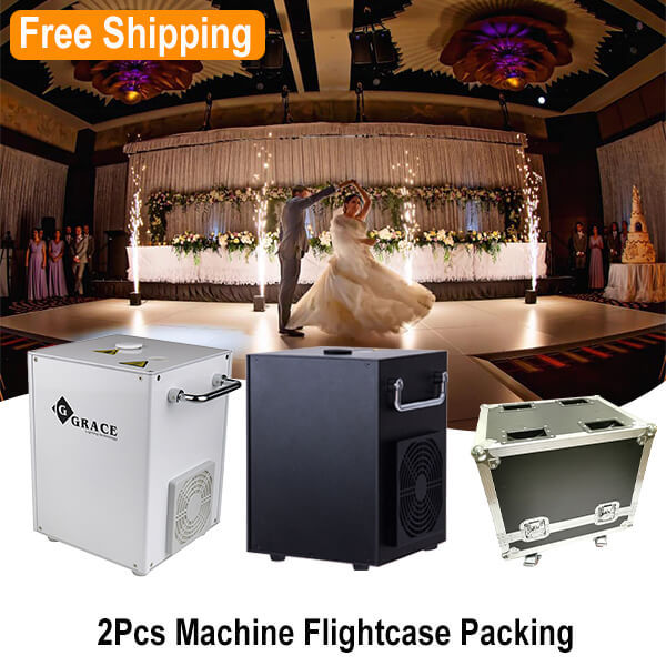 Free Shipping 650W Black or White Cold Spark Machine