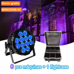 Envío gratis 12 * 18W 6in1 IP65 con batería wifi inalámbrico dmx led par con control remoto