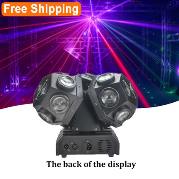 Free Shipping 18x10W RGBW 4in1 3 heads Led beam moving head light effect stage light