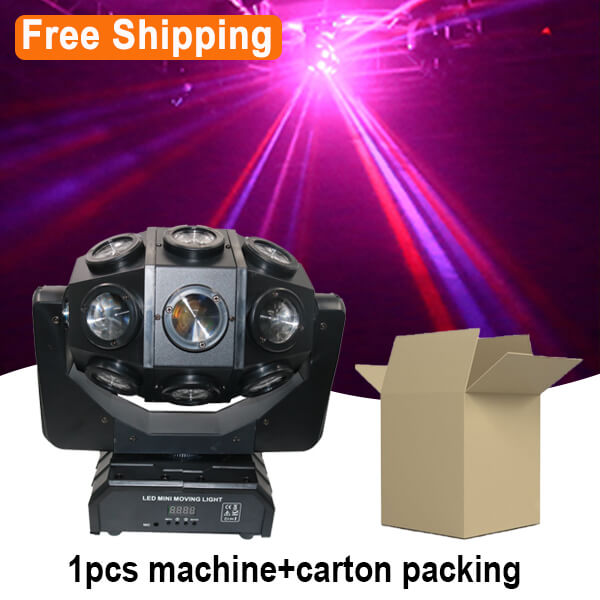 Free Shipping laser light with 18X12W RGBW 4in1 stepless rotating beam