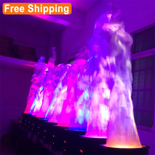 Free Shipping 2 sets led silk fire flame effect light
