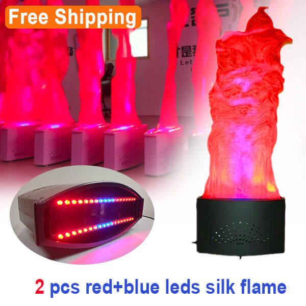 Free Shipping 2 sets led silk fire flame effect light