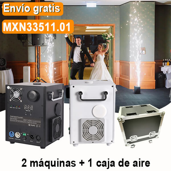 Máquina de chispas frías en blanco o negro de 650W con envío gratis