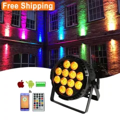 Free Shipping 12x18W IP65 battery light