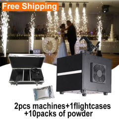 Free Shipping water falling sparkler machine high quality aluminum 2.4g wireless cold spark machine