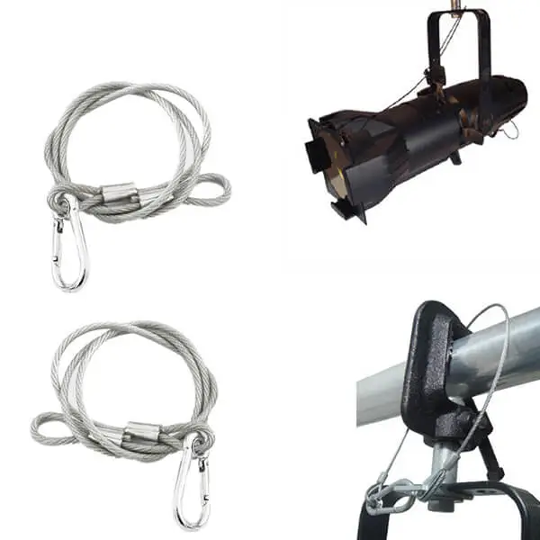 Silver Black Rope Safety Steel Wire Stage Light Stainless Steel Safety ...