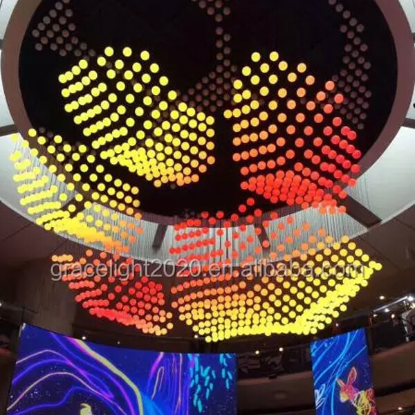 3D Ball Kinetic Light Stage Show LED Winch Ball Dmx