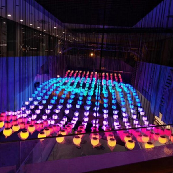 3D Ball Kinetic Light Stage Show LED Winch Ball Dmx